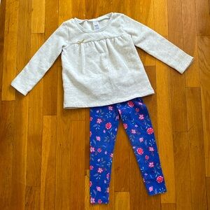 Carter’s cotton Sweatshirt and leggings., 4T